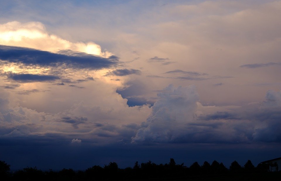 storm clouds, thunderstorm, clouds