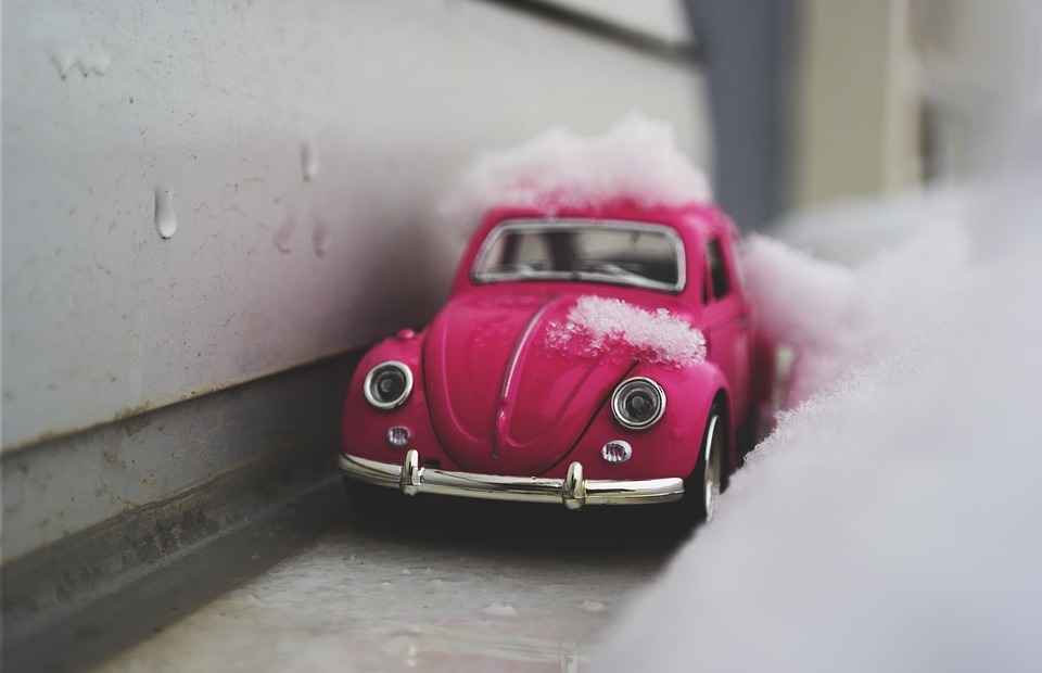pink, car, vehicle