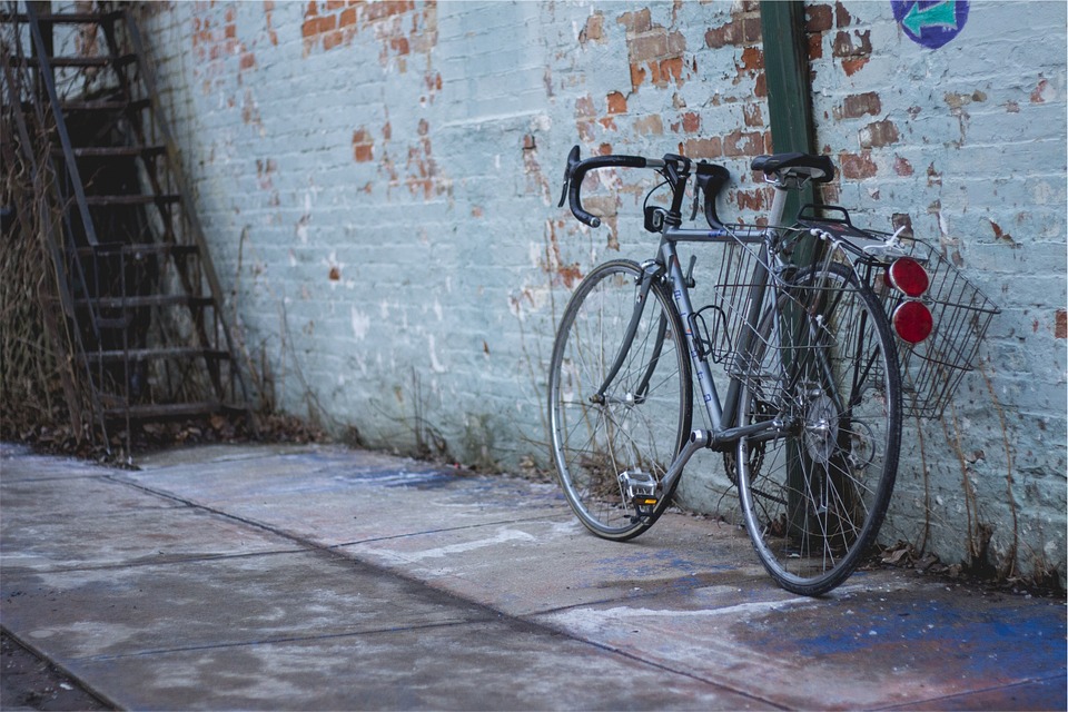 bike, bicycle, bricks