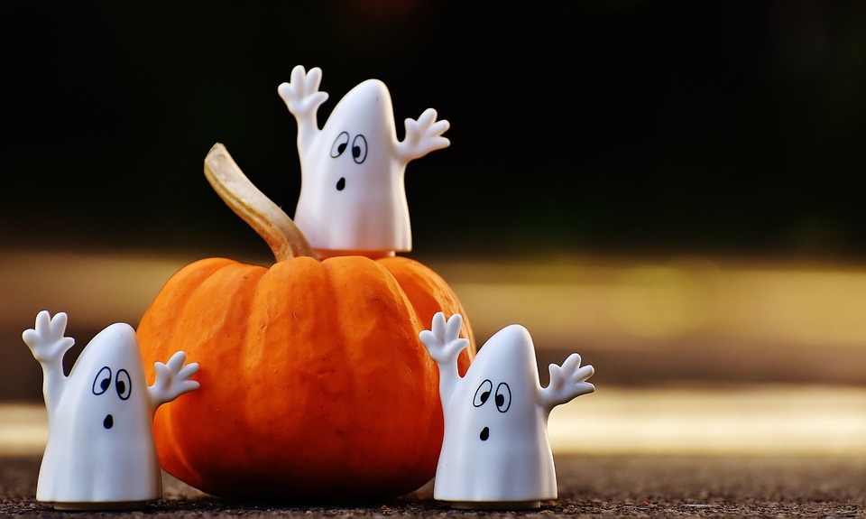 halloween, ghosts, pumpkin