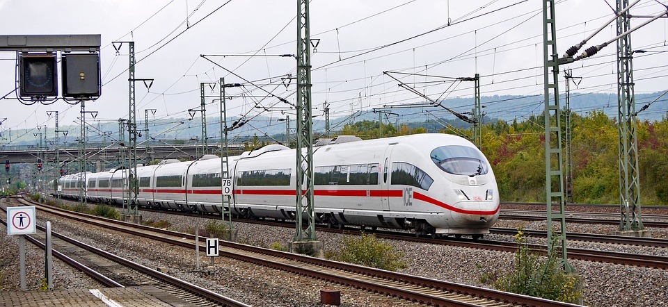 deutsche bahn, ice, high-speed rail line