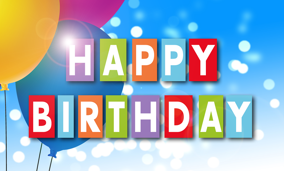 congratulations on your birthday, greeting card, background