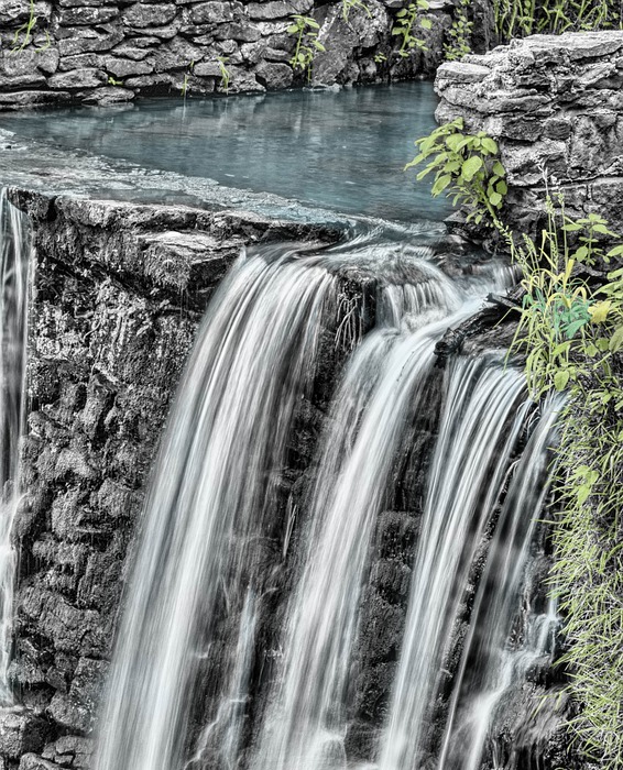waterfalls, river, nature