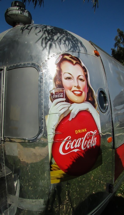 caravan, trailer, soda fountain