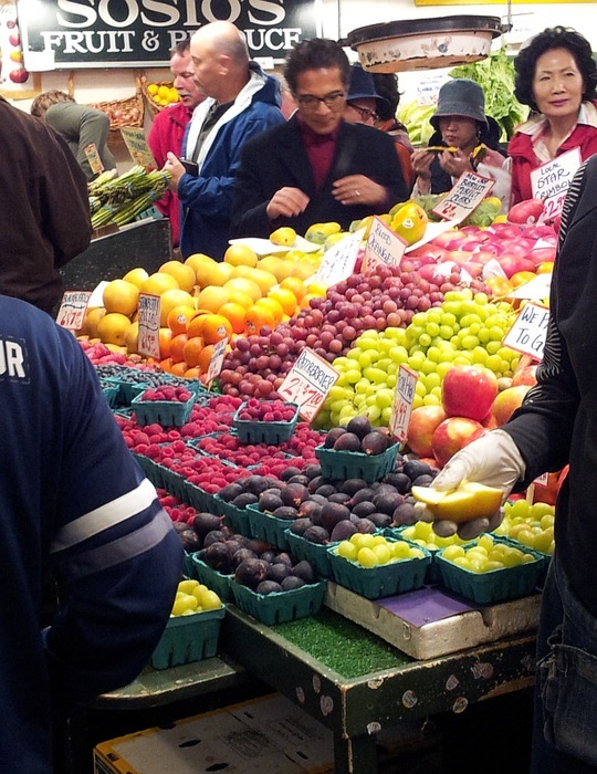 farmers market, fruit, vegetable