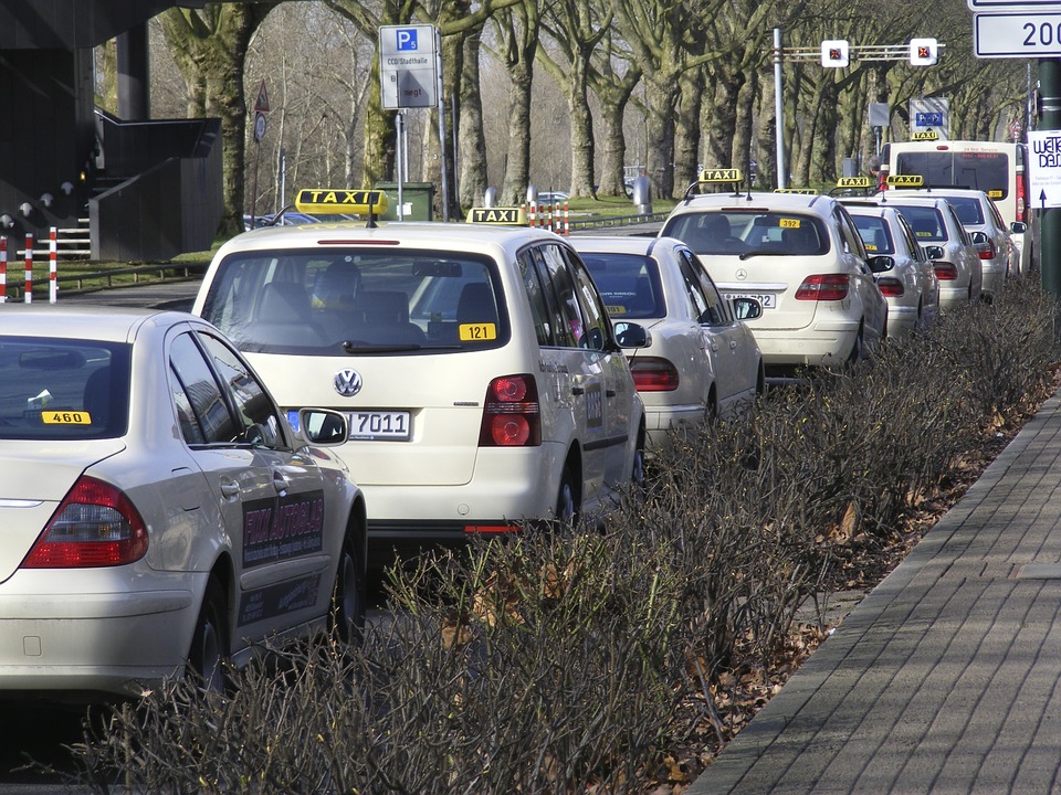 taxis, public means of transport, autos