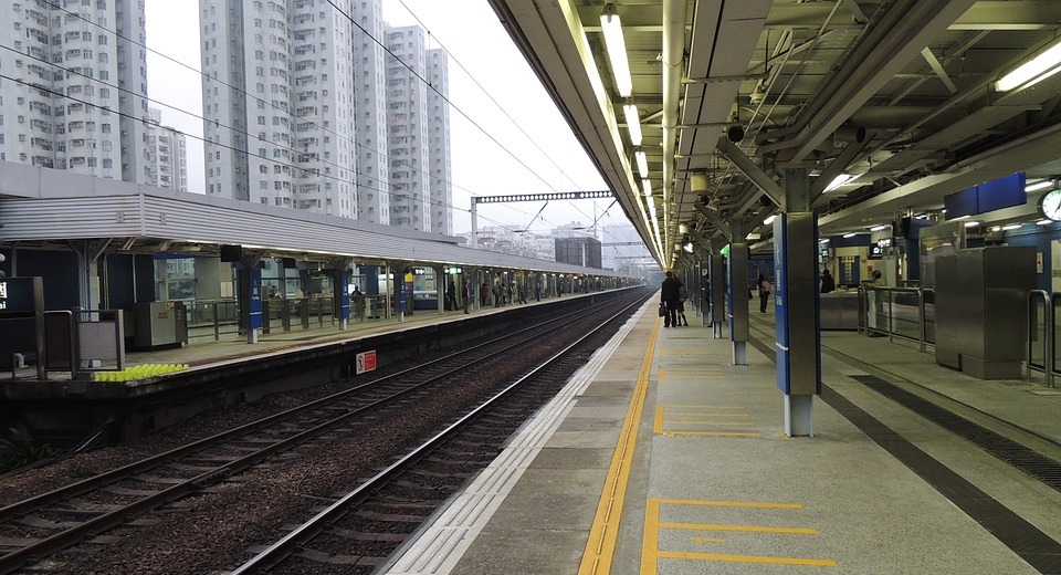 hongkong, train, city