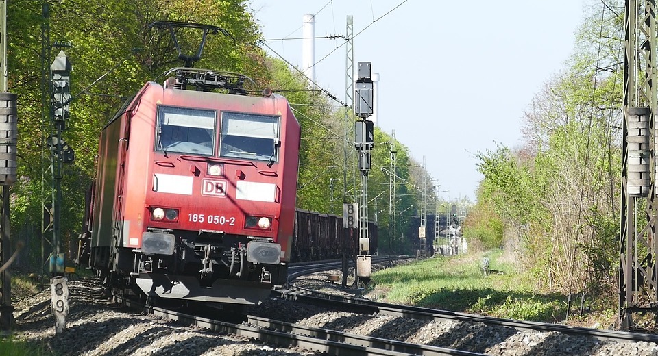 transport system, train, railway line
