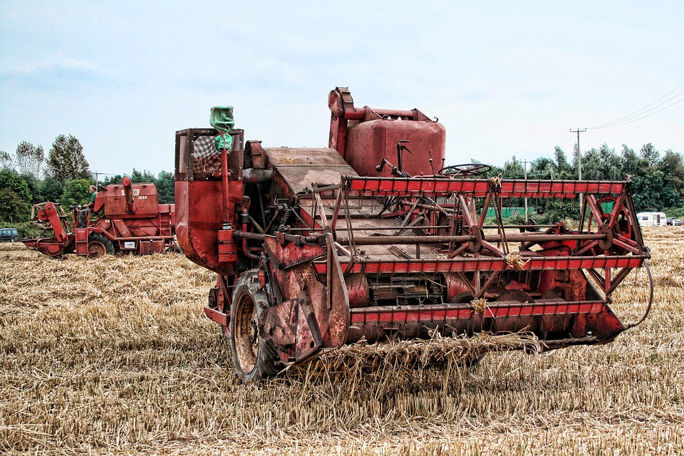 combine harvester, farming, agriculture Stock Image Everypixel