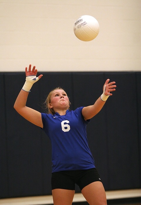 volleyball, action, serve