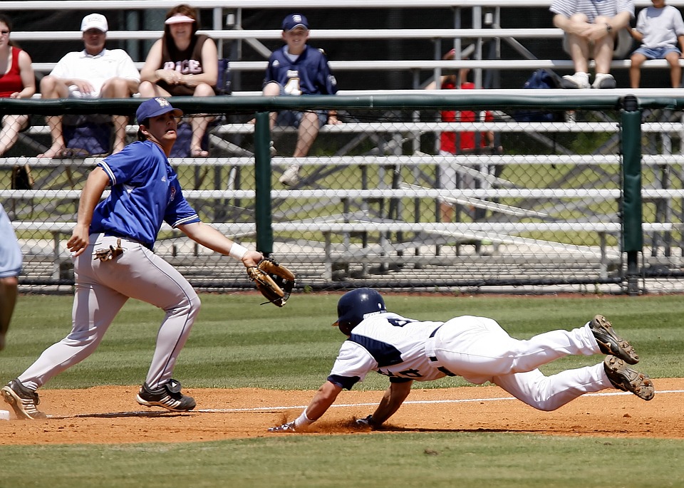 baseball, sliding, action