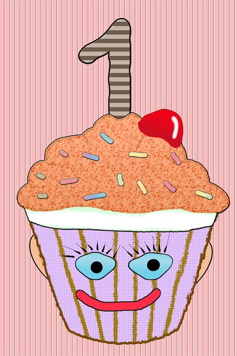 cup cake, muffin, birthday