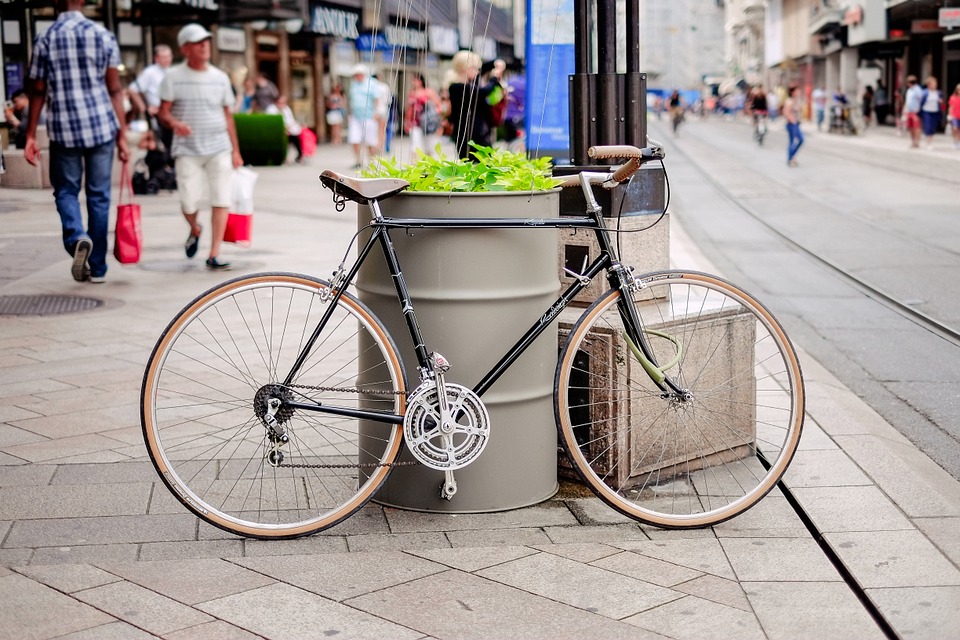 bike, bicycle, sidewalk