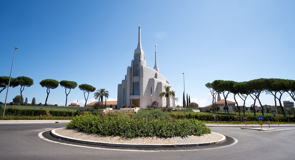 temple, mormons, rome