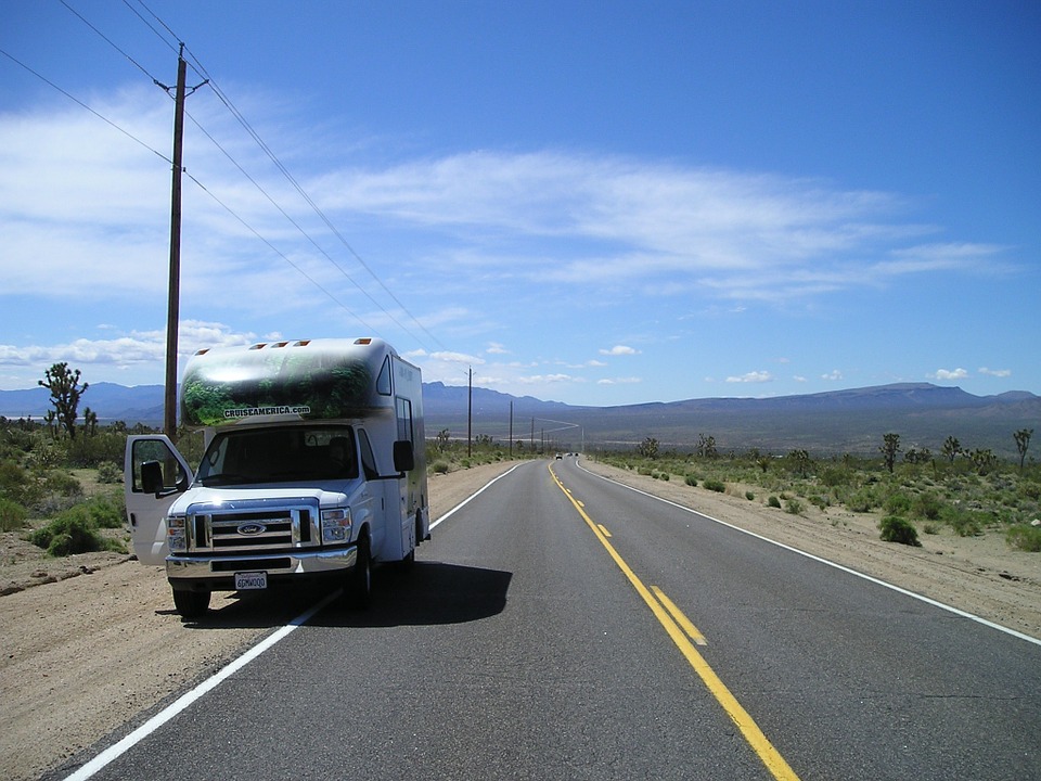 mobile home, caravan, road trip
