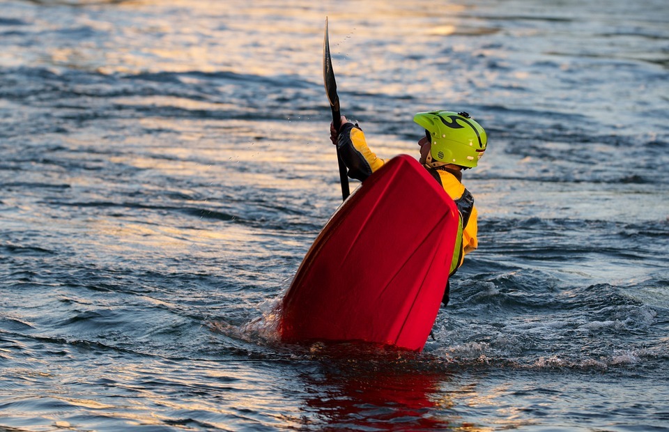 kayak, wild water, water sports