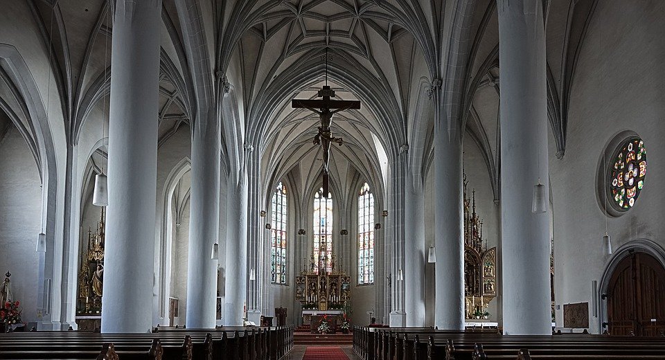 nave, altar, catholic