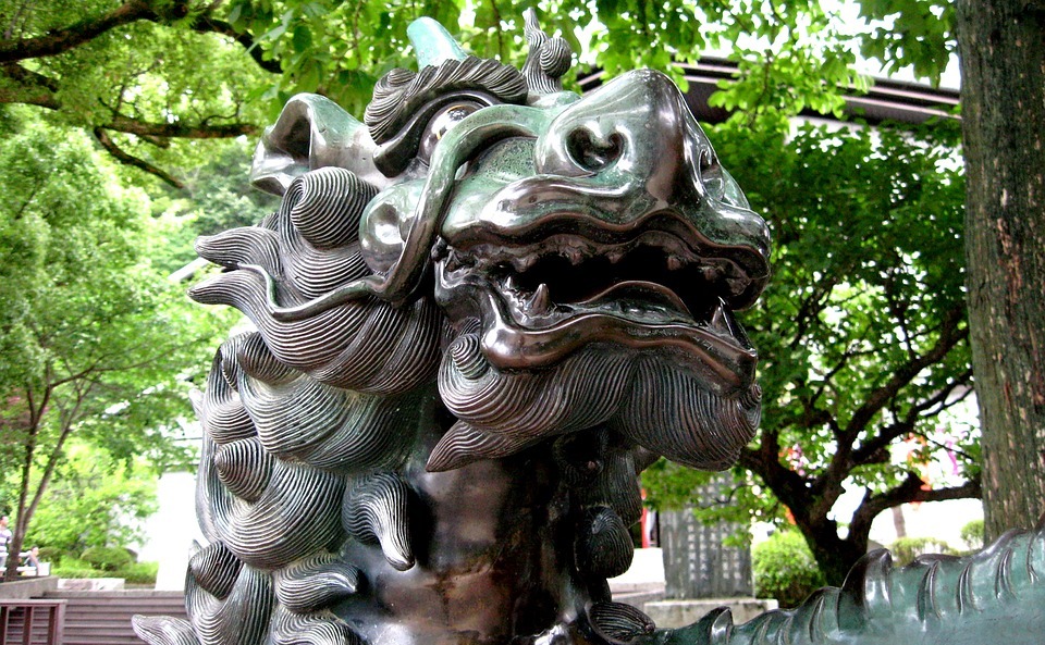 statue, dragon, imagine