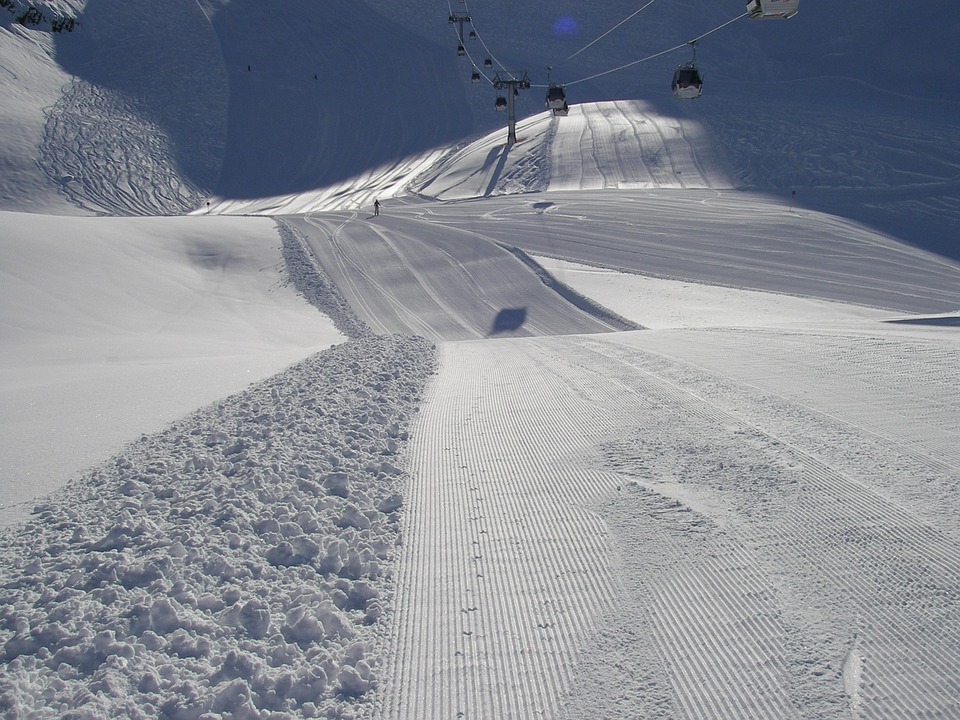 skiing, ski piste, slope