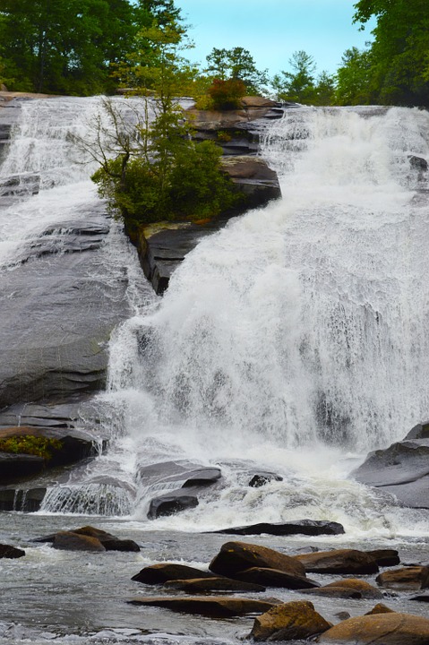 waterfalls, dupont forest, north carolina