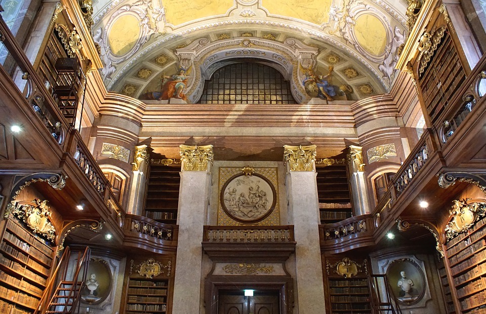 vienna, national library, ceremonial hall