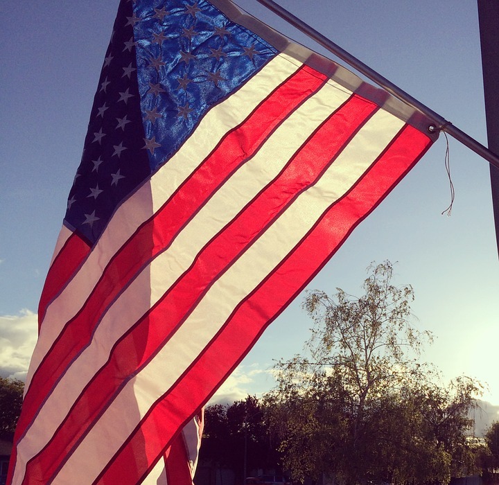 flag, america, fourth of july