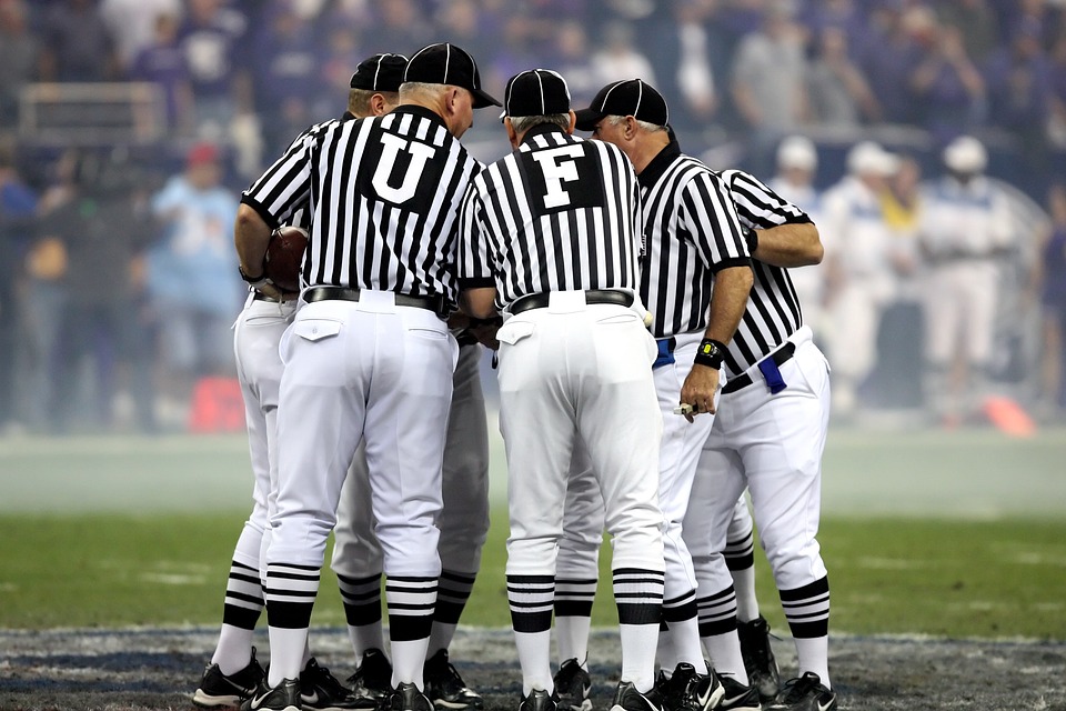 american football, american football officials, referees