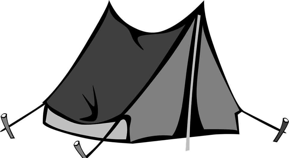 camping, tent, canvas