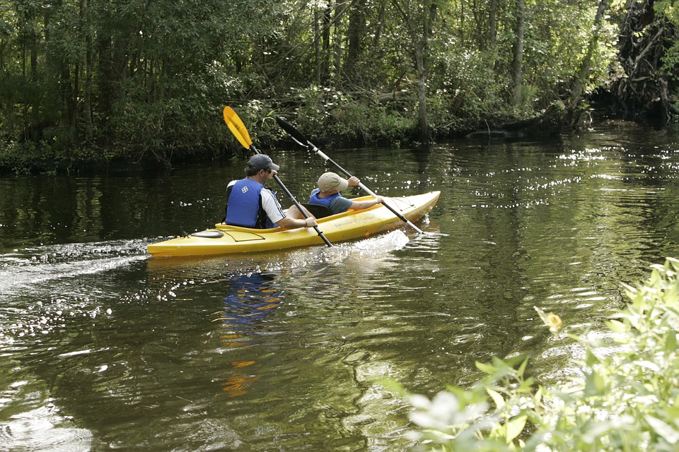 kayaking, water, sport