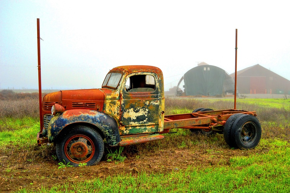 truck, vintage, oldschool