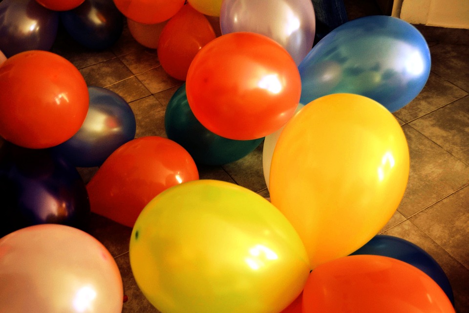 balloons, colors, birthday