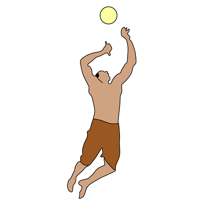 volleyball, jumping, air