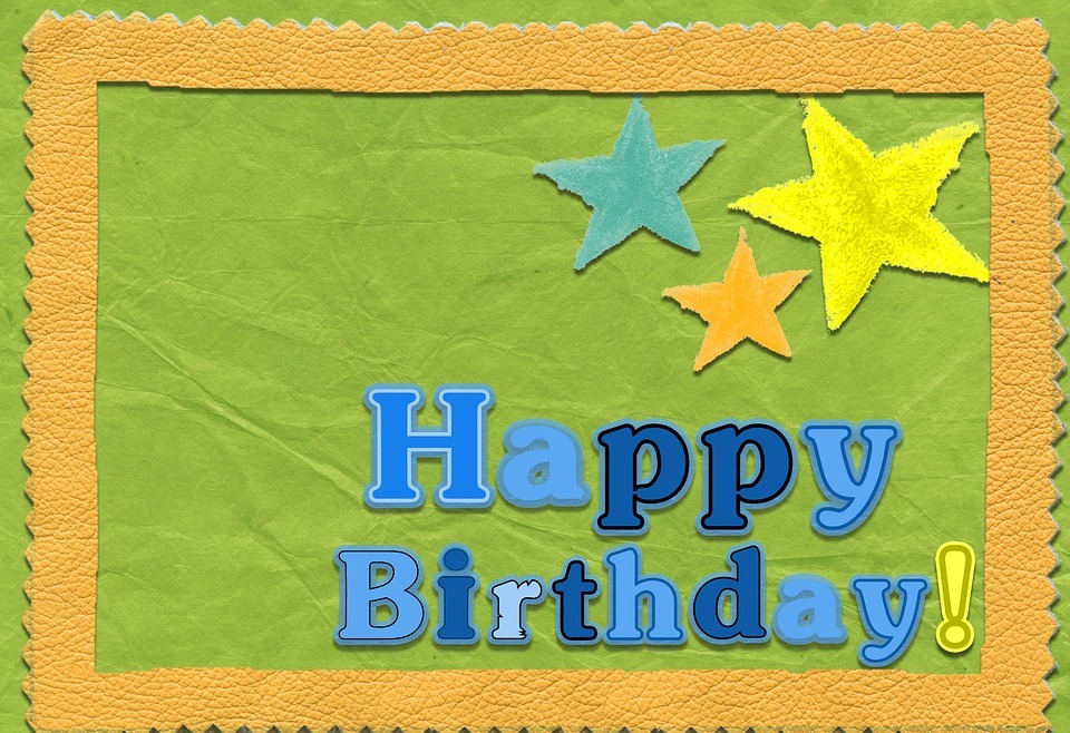 happy birthday, template card, greeting