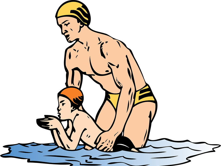 swimming lessons, swimming instructor, summer vacation