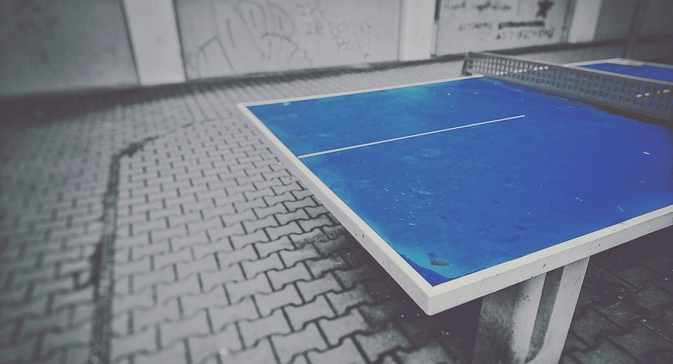 table tennis, ping-pong, ping-pong table
