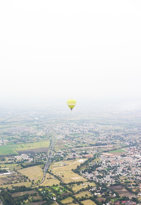 balloon, land, field