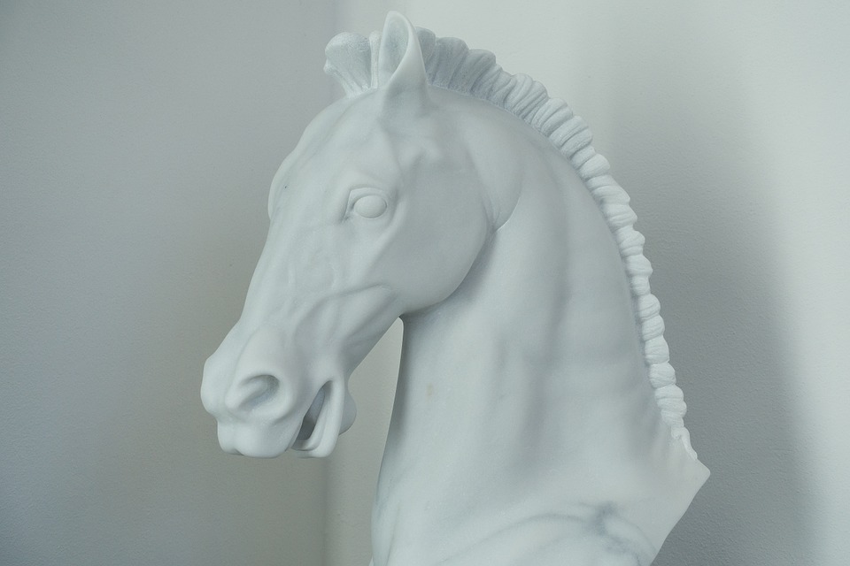 horse, marble, horse head