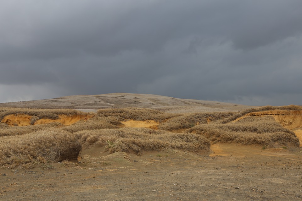 sand dunes, dark sky, sand
