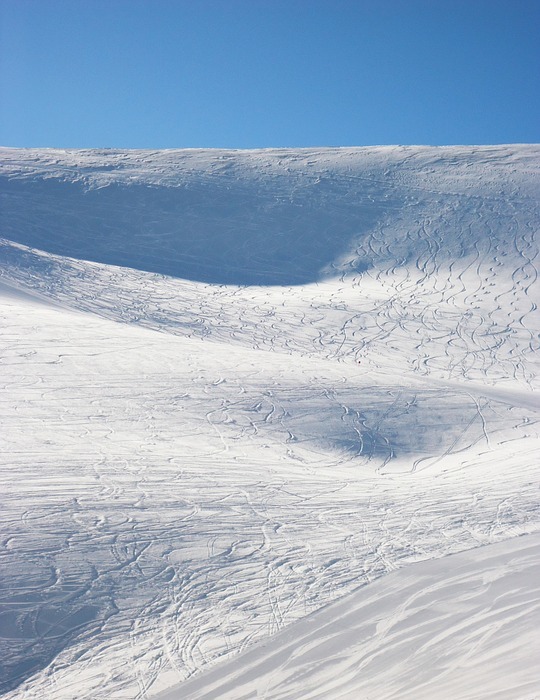 mountain, ski, winter