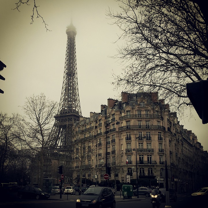 eiffel tower, paris, city
