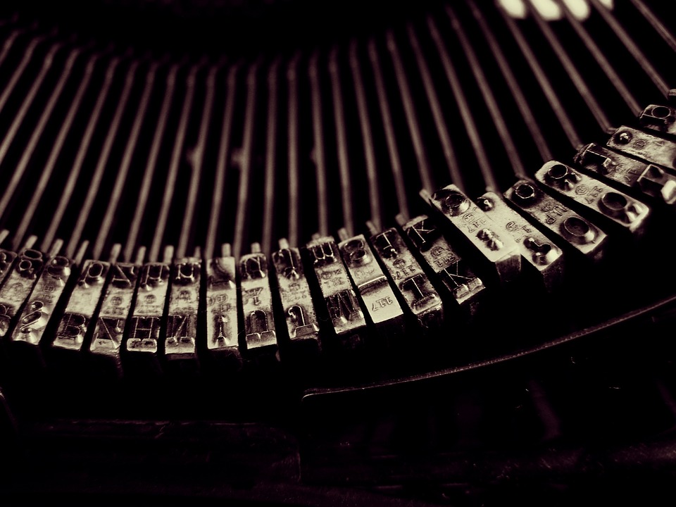 typewriter, write, vintage