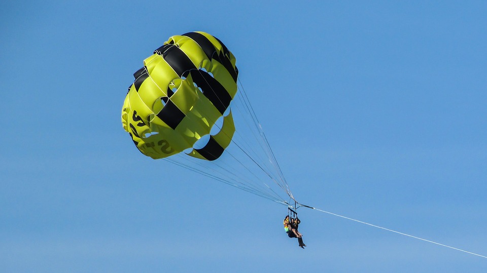 paragliding, sea sport, fly