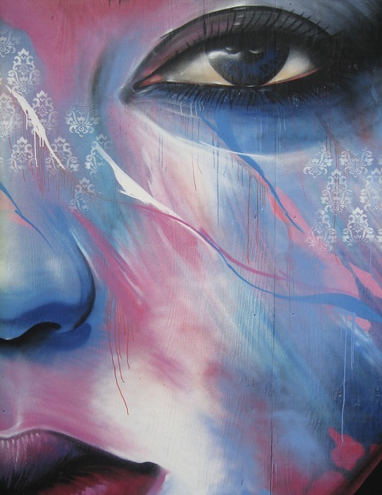 graffiti, street art, face