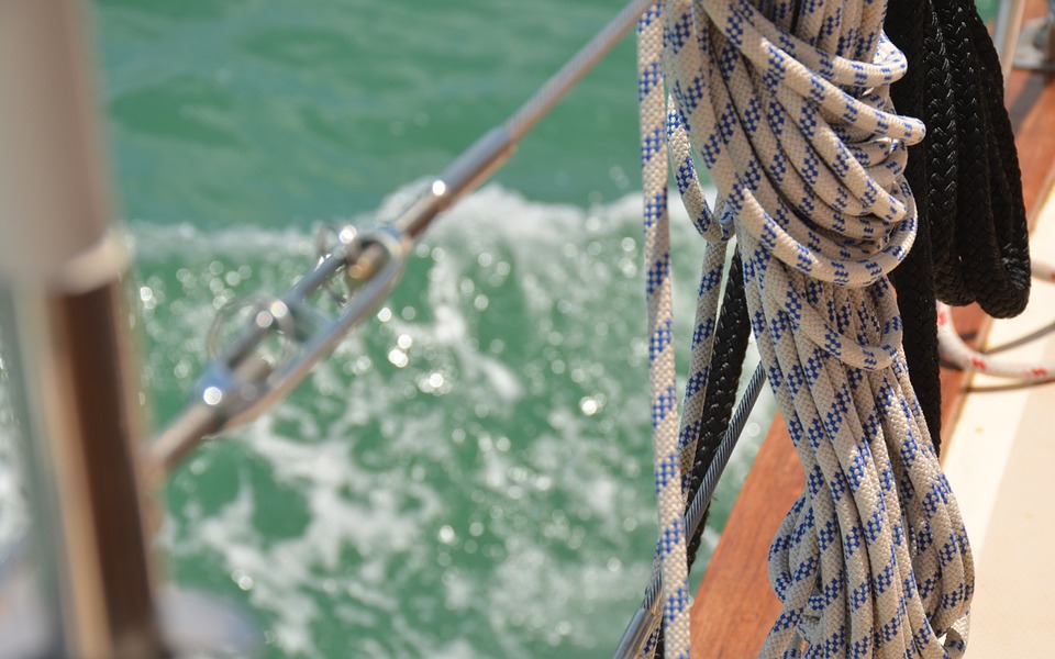 rope, cors, sailing boat