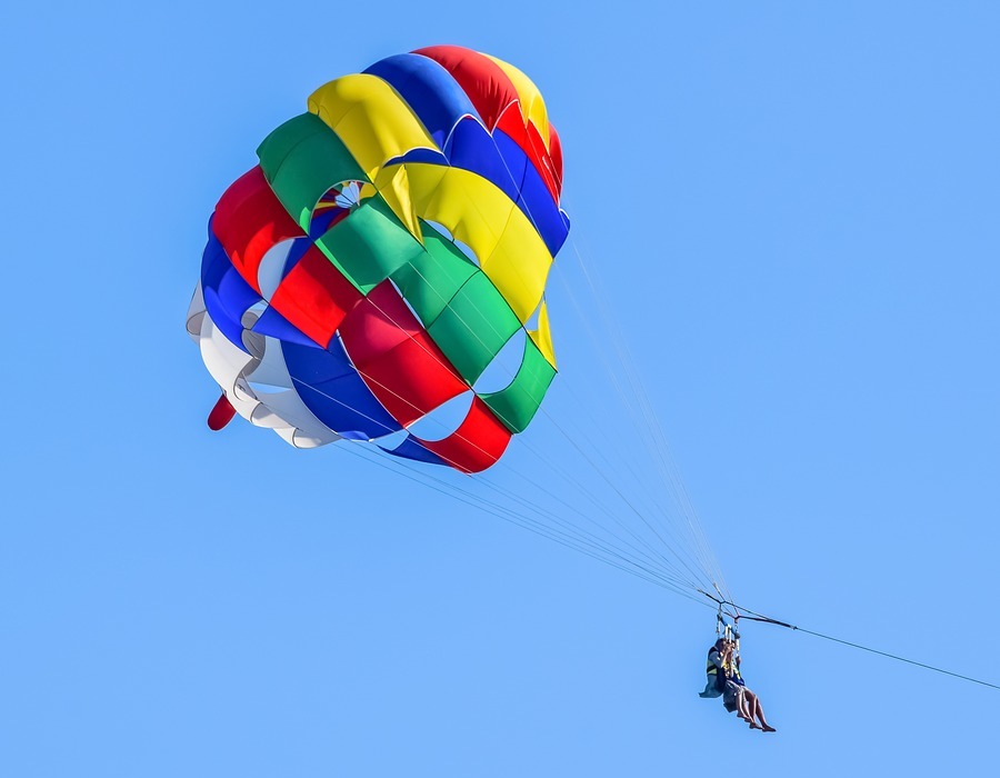 parachute, sport, air