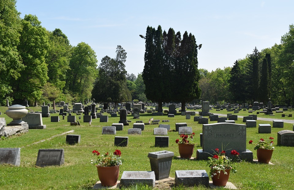 catholic, cemetery, headstone
