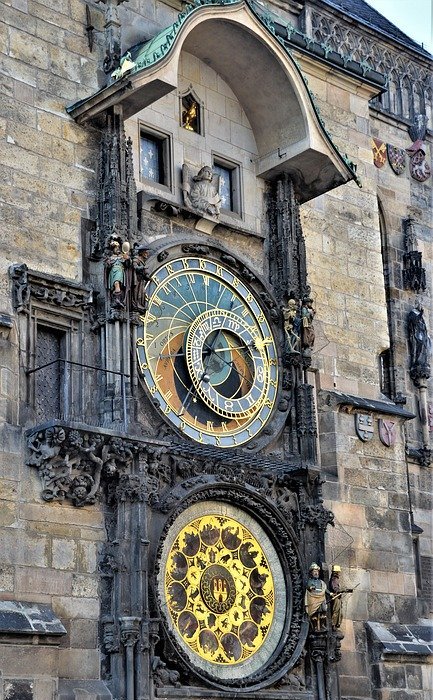 prague, astronomical clock, historic center
