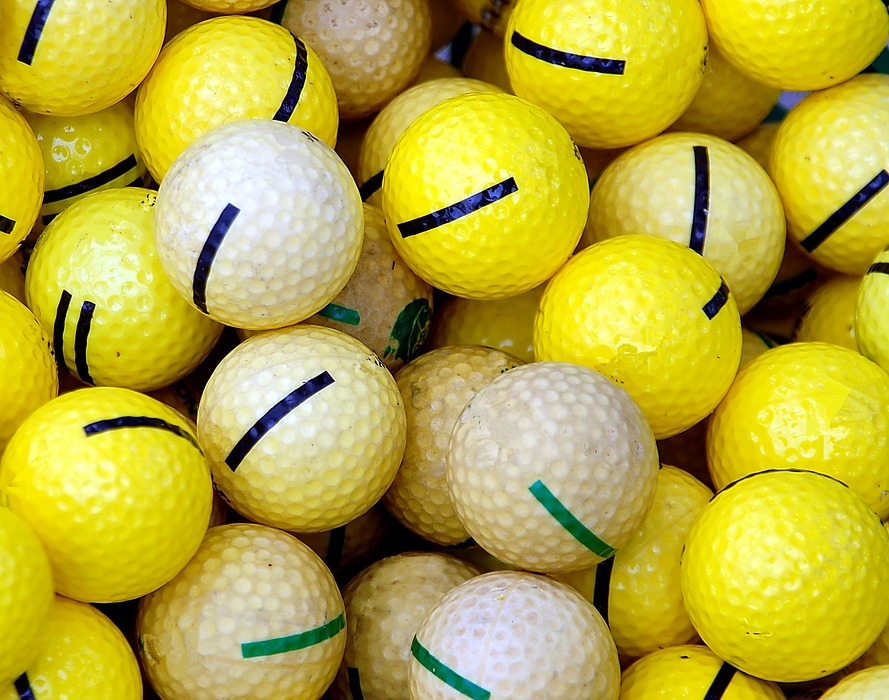 golf balls, practice, balls