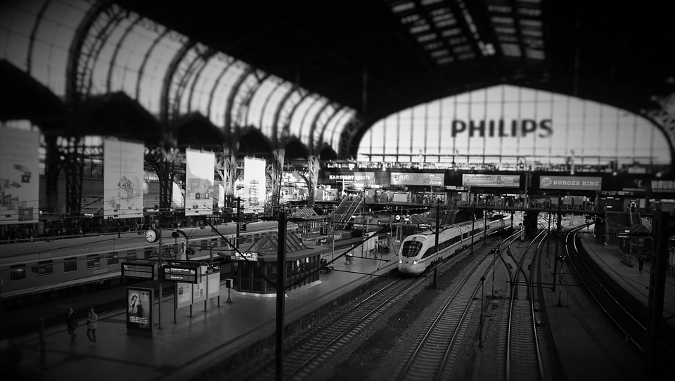 hamburg, central station, platform