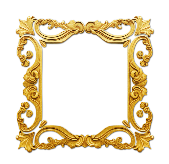 gold, frame, border